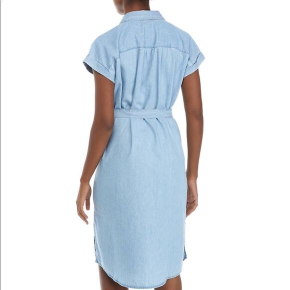 New. New Directions light wash jean dress - Picture 8 of 9